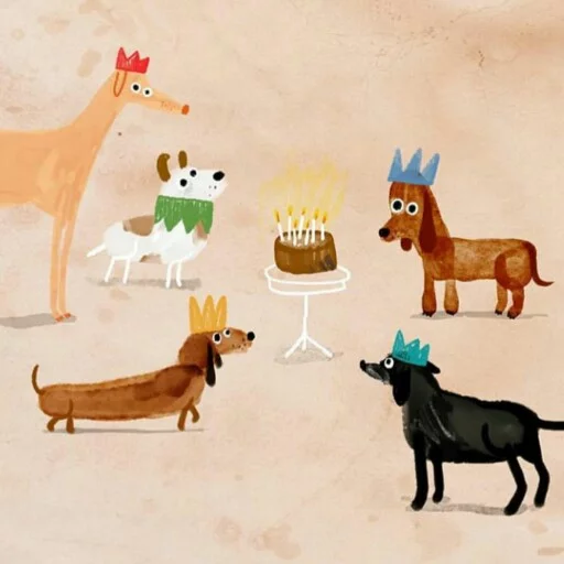 🐶 Стикер «Illustrations» для Telegram