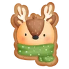🦌 Эмодзи «Красные буквы и новогодние значки» для Telegram