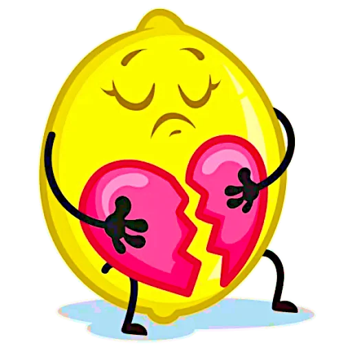 💔 Стикер «Те самые имбирь с лимоном» для Telegram
