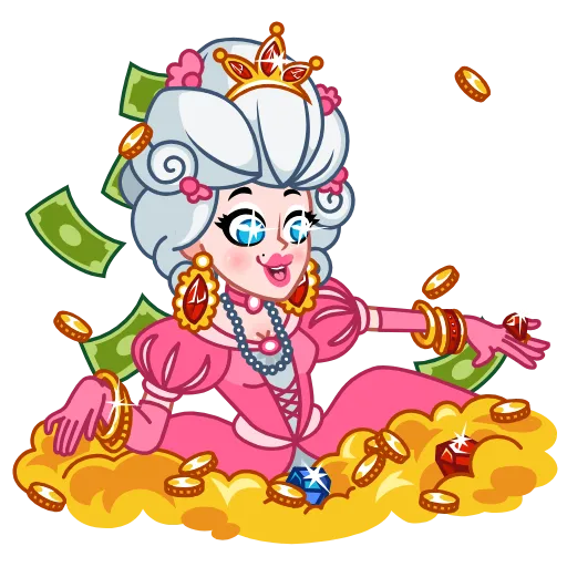 🤑 Эмодзи «Шальная императрица» для Telegram
