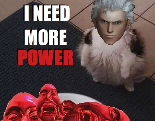 🙁 Стикер «i need more power» для Telegram