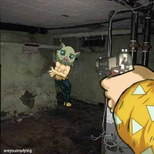 💨 Стикер «Inosuke meme» для Telegram