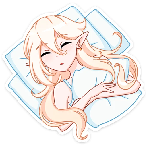 😴 Стикер «Тёмная Айрис» для Telegram