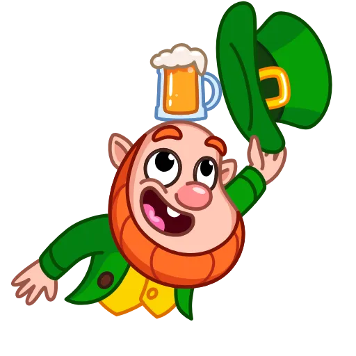 Стикерпак Leprechaun для Telegram — скачать