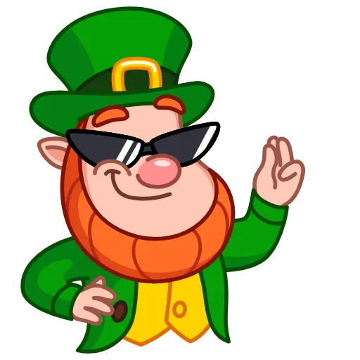 😎 Стикер «Leprechaun» для Telegram