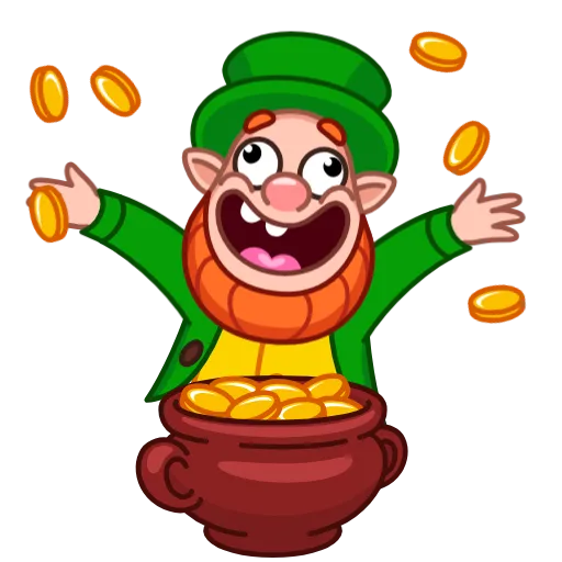 🤑 Стикер «Leprechaun» для Telegram