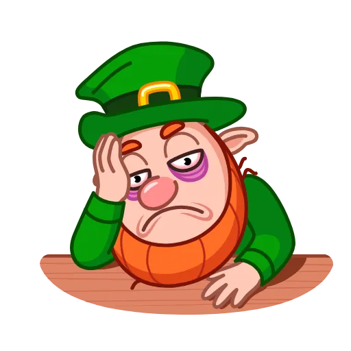 ☹️ Стикер «Leprechaun» для Telegram