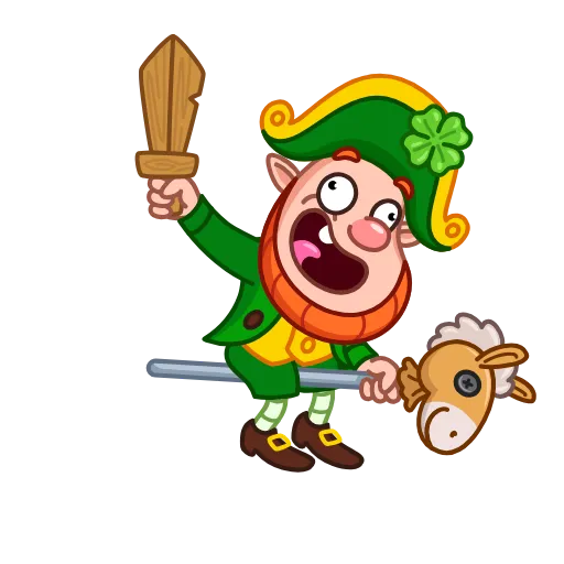 🤪 Стикер «Leprechaun» для Telegram