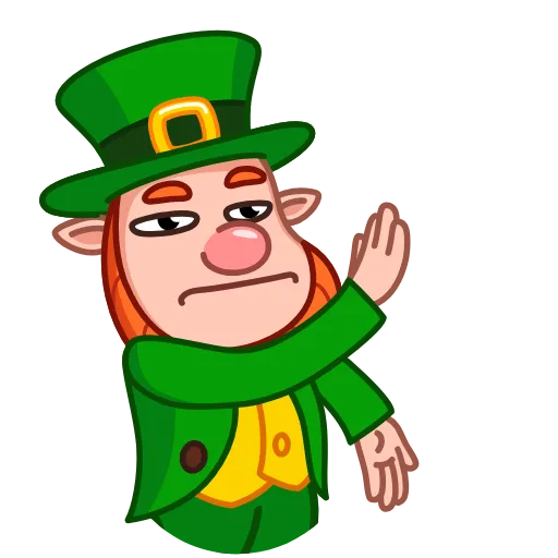 👏 Стикер «Leprechaun» для Telegram