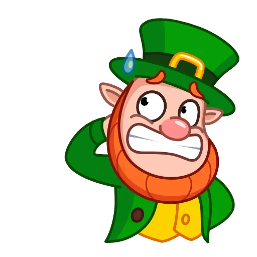 😬 Стикер «Leprechaun» для Telegram