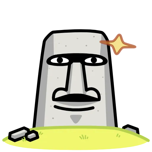⭐ Эмодзи «Истукан» для Telegram