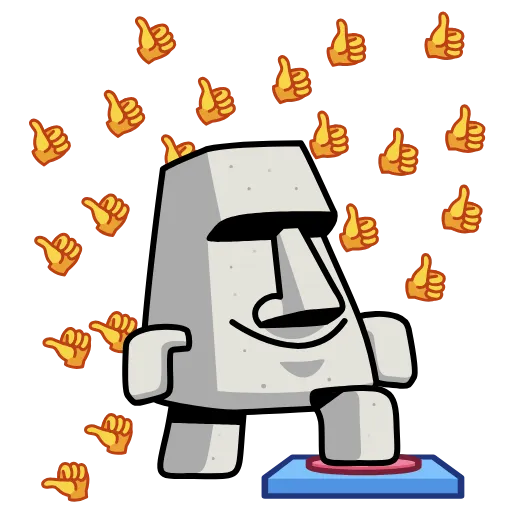⭐ Эмодзи «Истукан» для Telegram