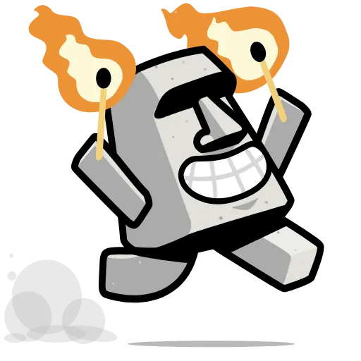 ⭐ Эмодзи «Истукан» для Telegram