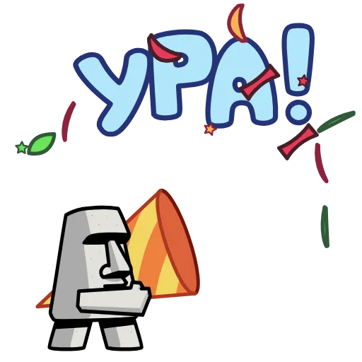 ⭐ Эмодзи «Истукан» для Telegram