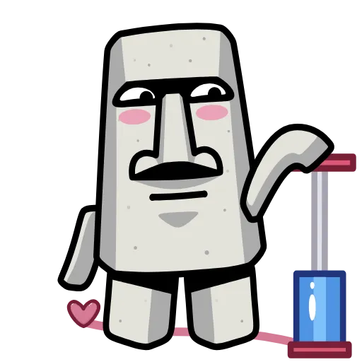 ⭐ Эмодзи «Истукан» для Telegram