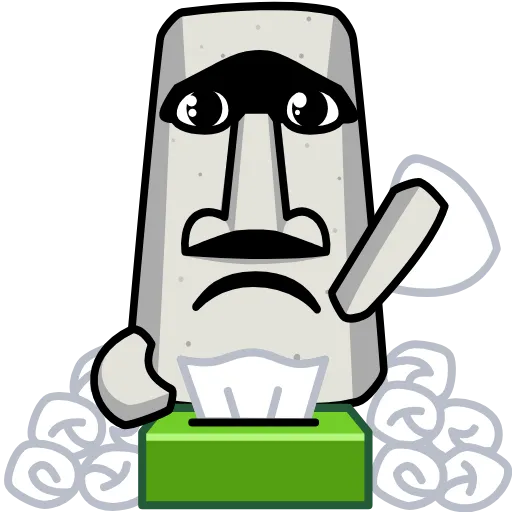 ⭐ Эмодзи «Истукан» для Telegram