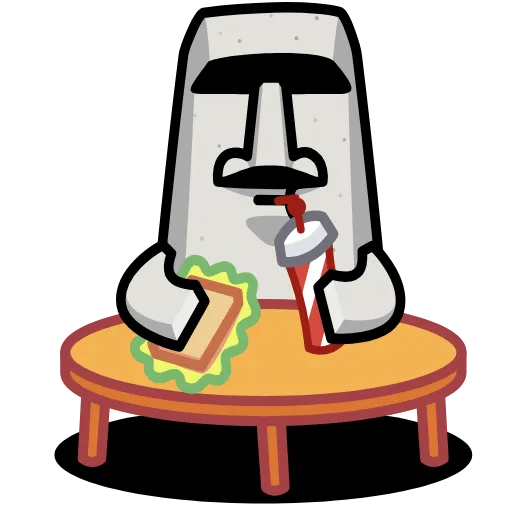 ⭐ Эмодзи «Истукан» для Telegram