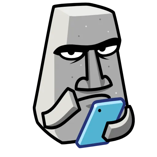 ⭐ Эмодзи «Истукан» для Telegram