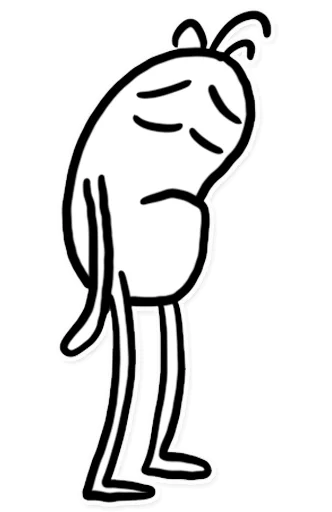 😔 Стикер «Itchy Feet» для Telegram
