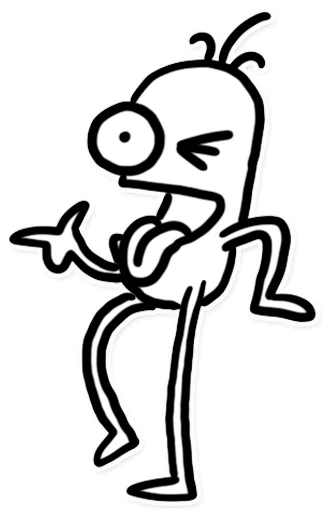 😜 Стикер «Itchy Feet» для Telegram