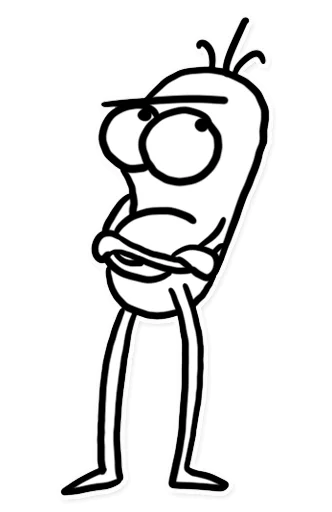 🙄 Стикер «Itchy Feet» для Telegram