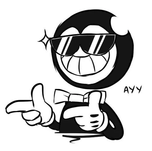 😎 Стикер «Bendy And The Ink Machine» для Telegram