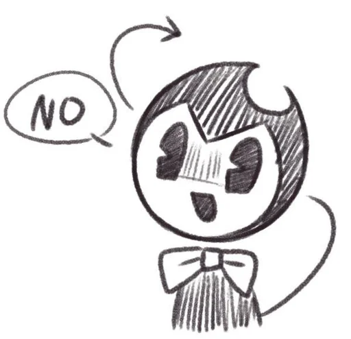 🙅 Стикер «Bendy And The Ink Machine» для Telegram