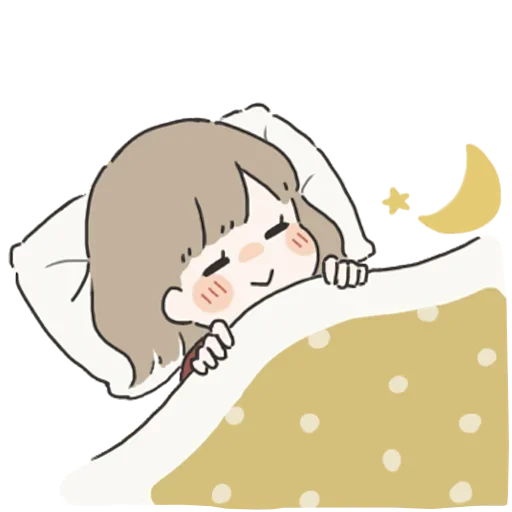 😴 Стикер «Я всегда рядом (тян)» для Telegram