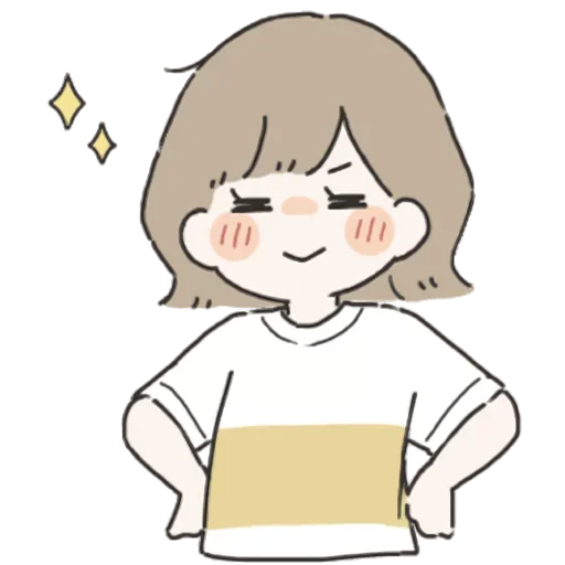 😁 Стикер «Я всегда рядом (тян)» для Telegram
