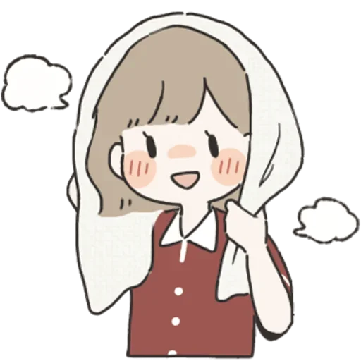 😊 Стикер «Я всегда рядом (тян)» для Telegram