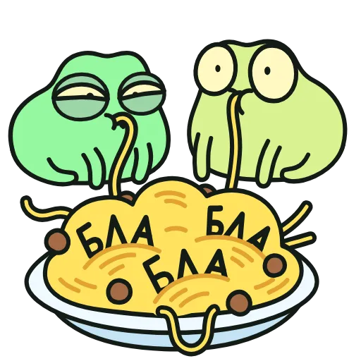 🍜 Эмодзи «🎂 Анимированный набор эмоджи с Жабом и Жабеттой из ВК (» для Telegram