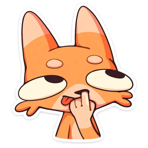 🤔 Стикер «Шакалёнок Джек 2 без надписей» для Telegram