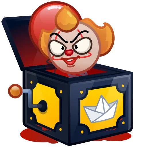 🤡 Стикер «Jack in the Box» для Telegram