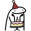 🥳 Эмодзи «Flork #emoji» для Telegram