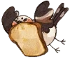 🐦‍⬛️ Эмодзи «‍⬛ Набор эмоджи с синичкой Тори из ВК» для Telegram
