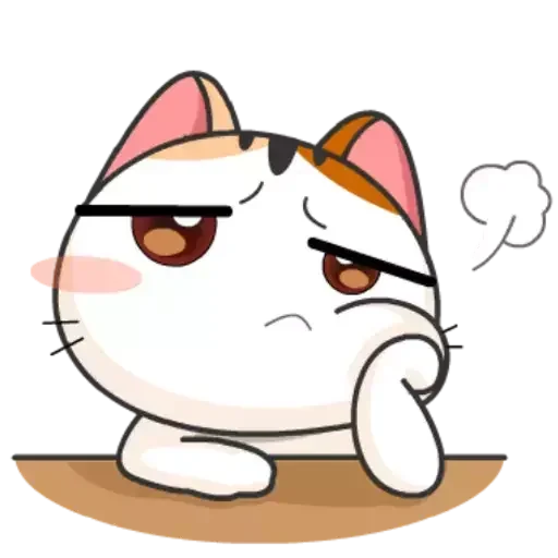 😕 Стикер «Японське Кошеня» для Telegram