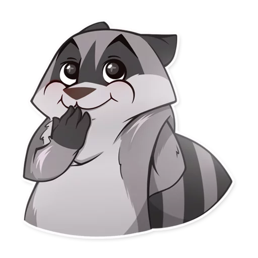☺️ Стикер «Jaxon Jed Raccoon» для Telegram