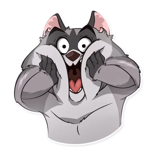 😱 Стикер «Jaxon Jed Raccoon» для Telegram