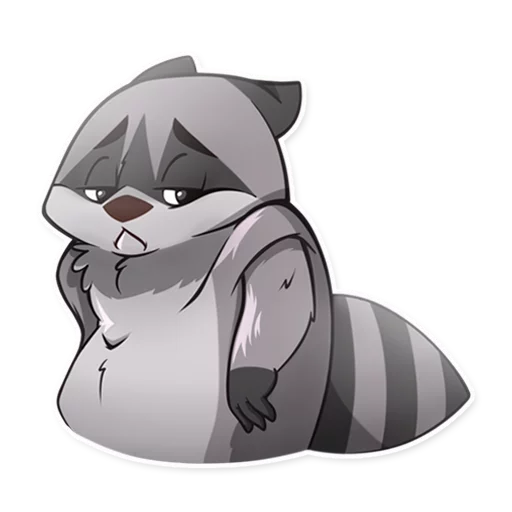 😔 Стикер «Jaxon Jed Raccoon» для Telegram