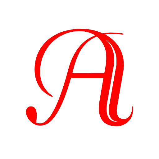 Эмодзи Jazz Decor алый шрифт для Telegram — скачать