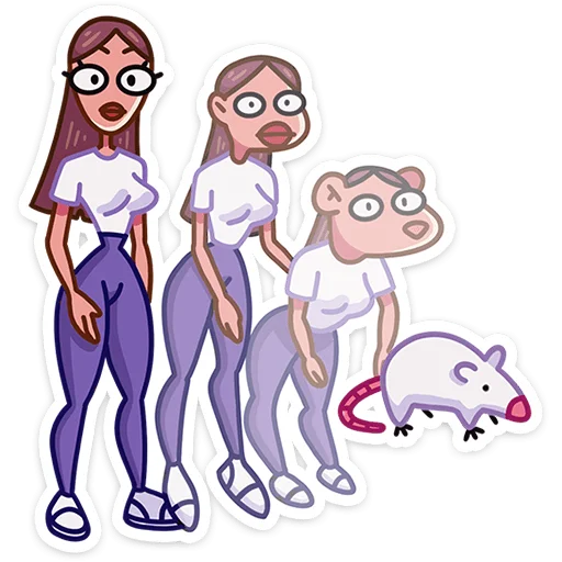 🐁 Стикер «Жанна» для Telegram