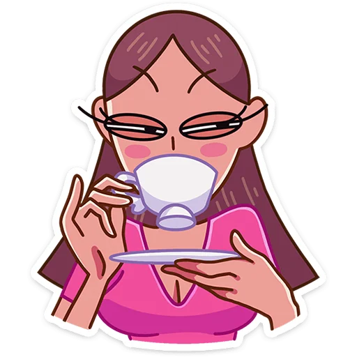 ☕ Стикер «Жанна» для Telegram