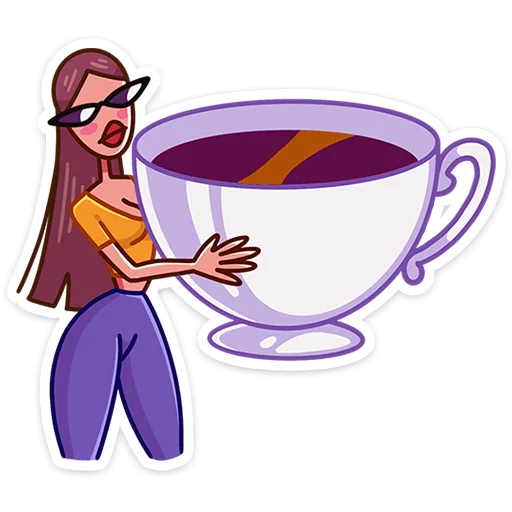 ☕ Стикер «Жанна» для Telegram
