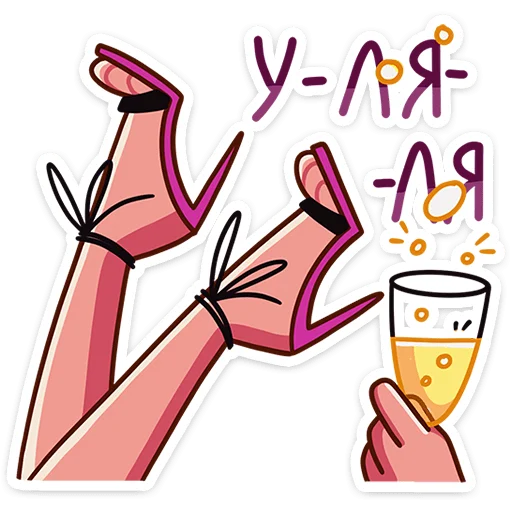 🍸 Стикер «Жанна» для Telegram