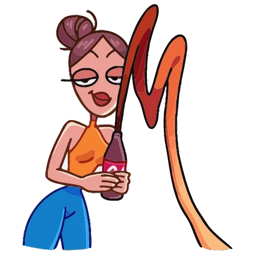 🥤 Эмодзи «Жанна» для Telegram