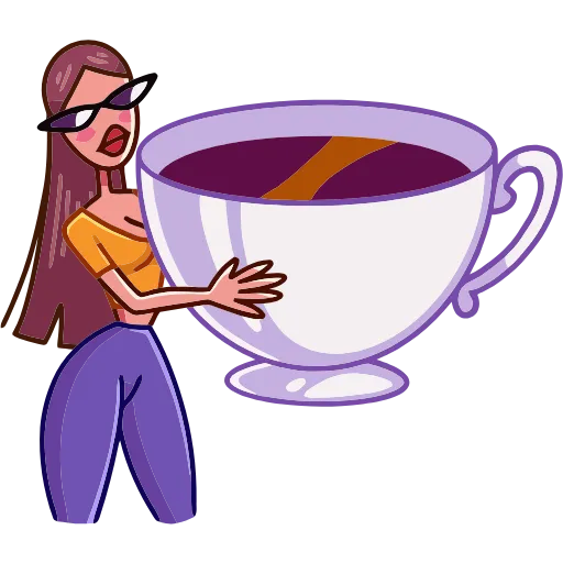 ☕ Эмодзи «Жанна» для Telegram