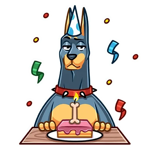 🥳 Стикер «Джеф» для Telegram
