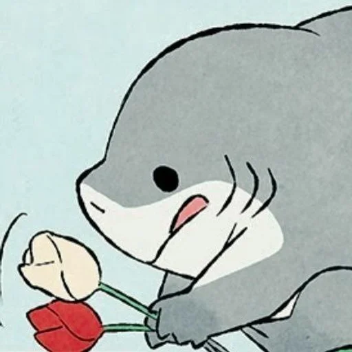 🌷 Стикер «Jeff the Shark» для Telegram