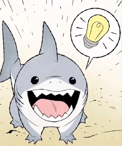 🤔 Стикер «Jeff the Shark» для Telegram