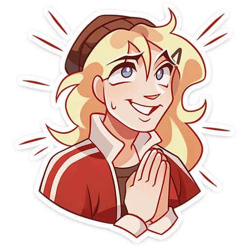 🙏 Стикер «Женя» для Telegram